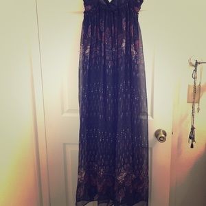 Maxi purple dress from New Look